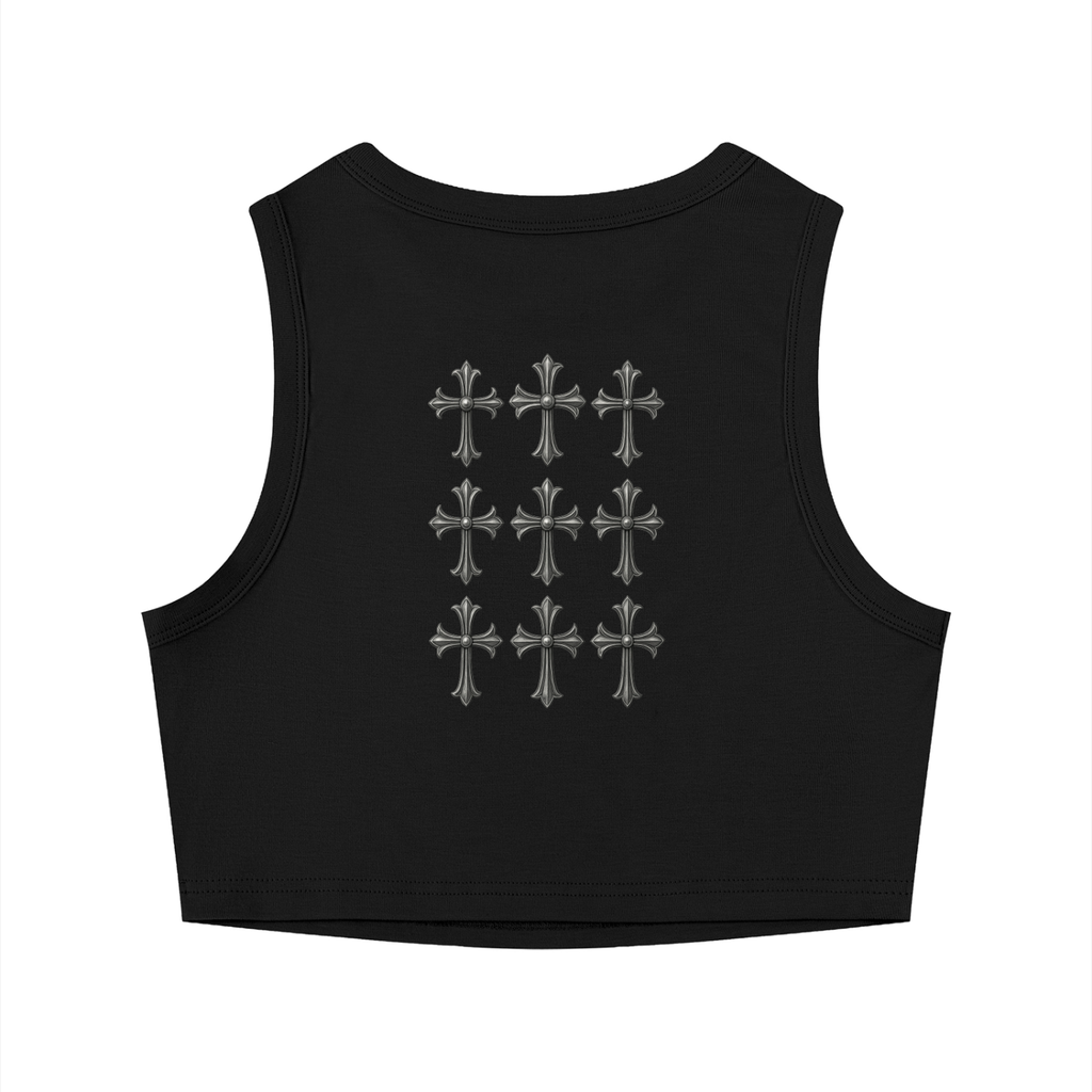 Women's Tight Crewneck Crop Tank Top