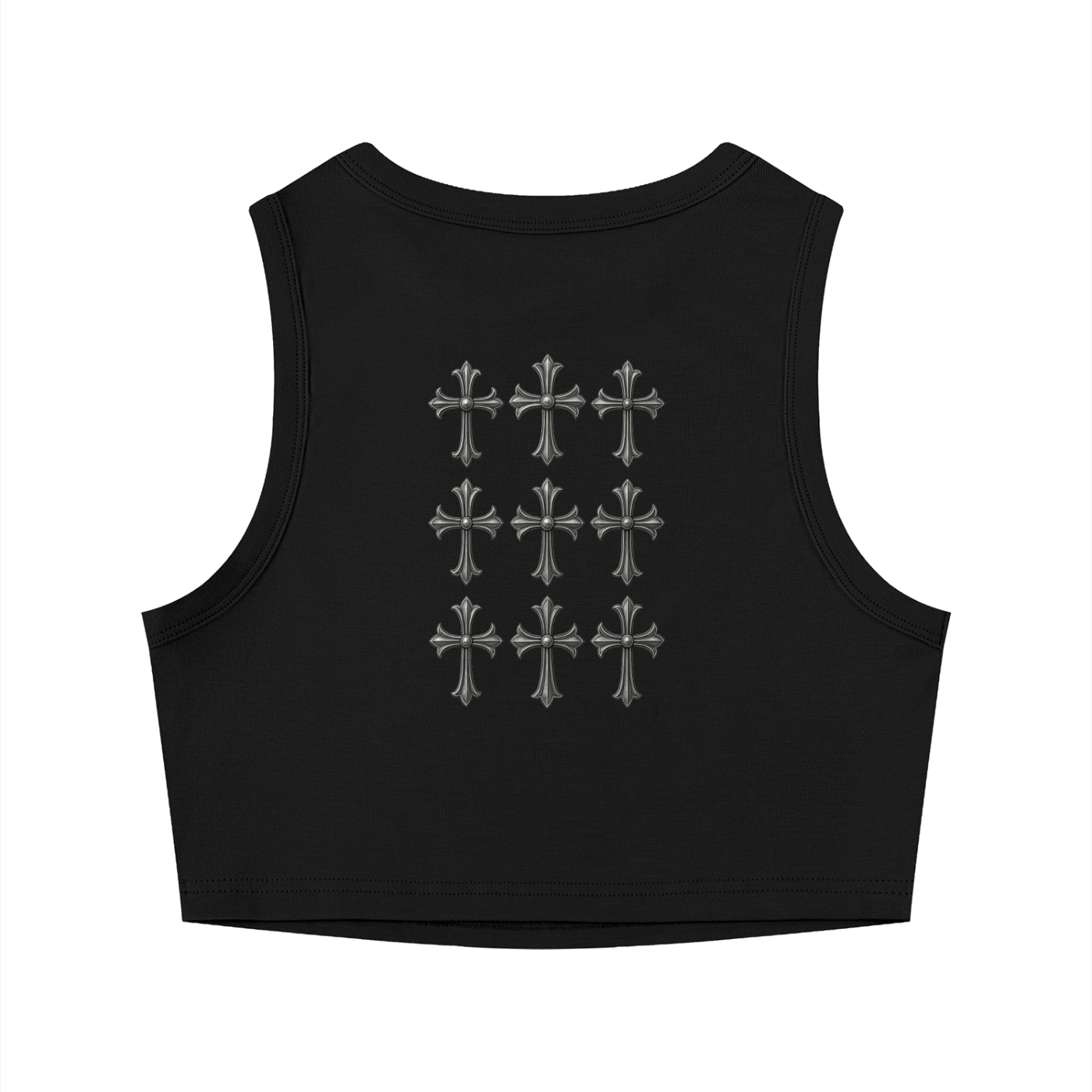 Women's Tight Crewneck Crop Tank Top