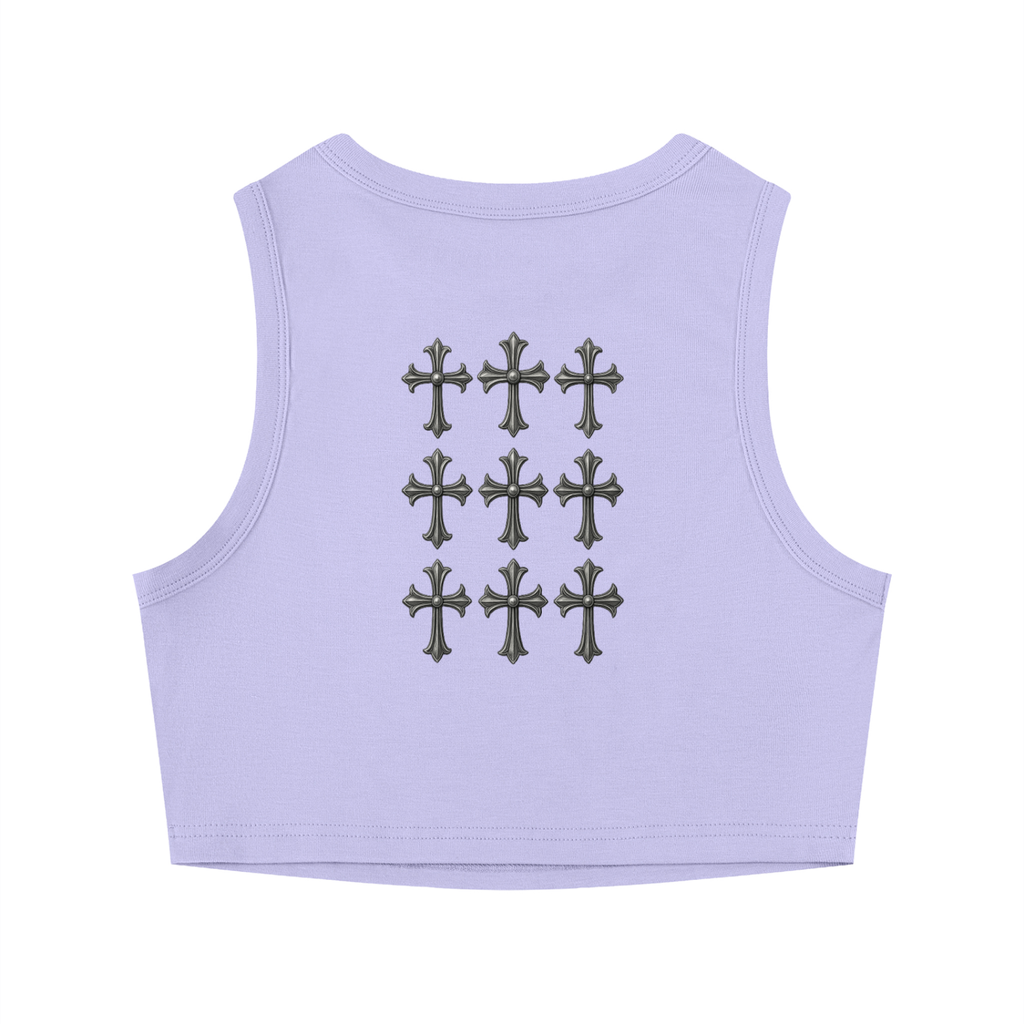 Women's Tight Crewneck Crop Tank Top