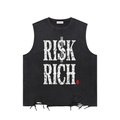Snow Washed Raw-Hem Tank Top