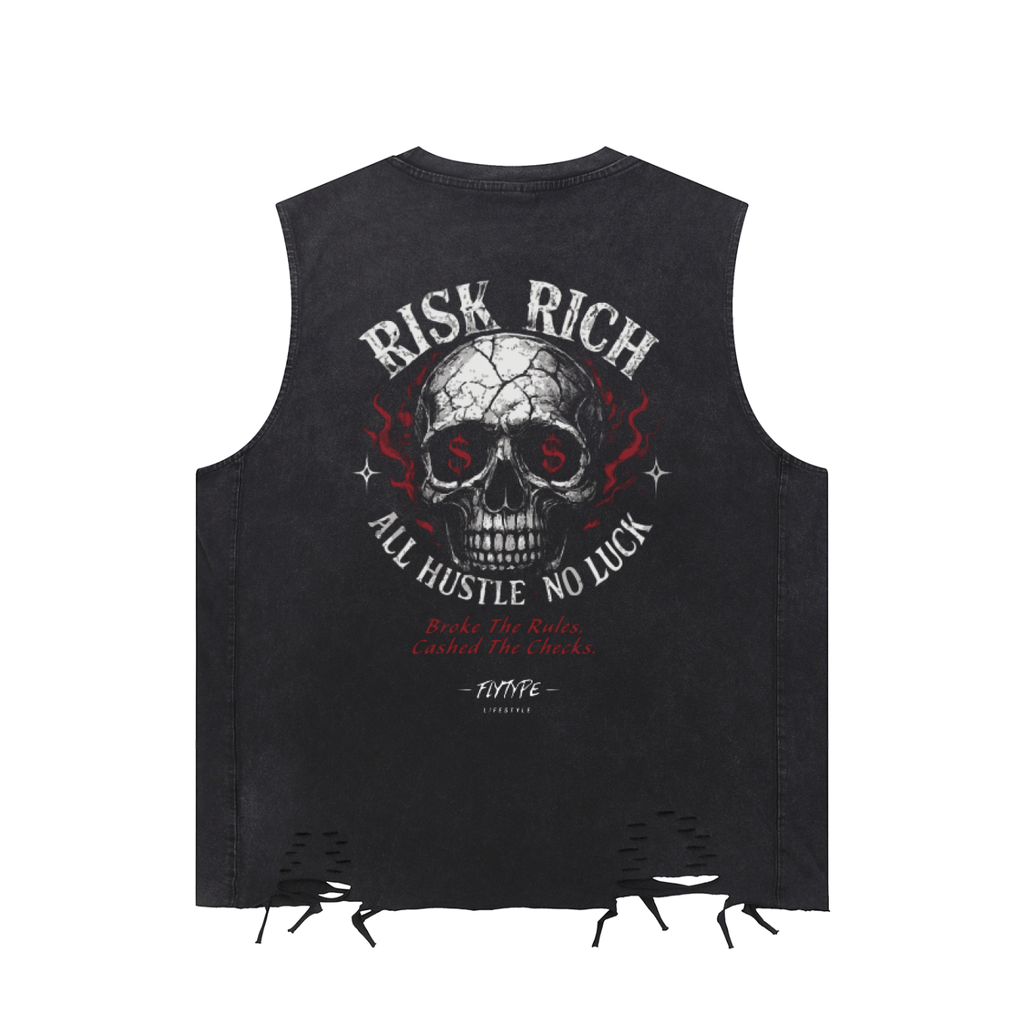 Snow Washed Raw-Hem Tank Top