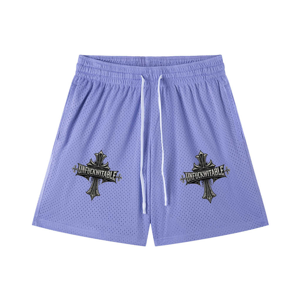 Mesh Drawstring Shorts